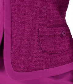 Office jacket made of loops with viscose and cotton