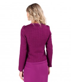 Office jacket made of loops with viscose and cotton