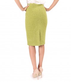Office skirt made of curls with wool and alpaca