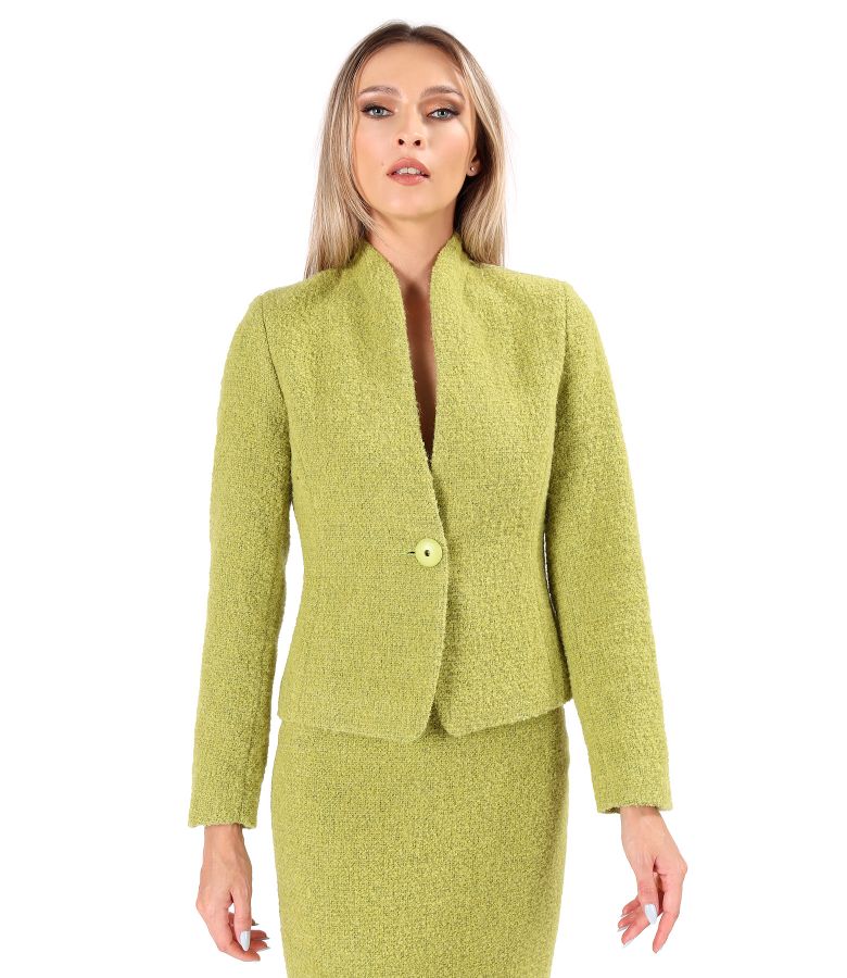 Elegant jacket made of wool and alpaca