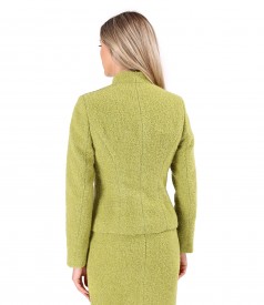 Elegant jacket made of wool and alpaca