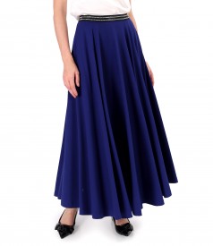 Long skirt made of elastic viscose jersey