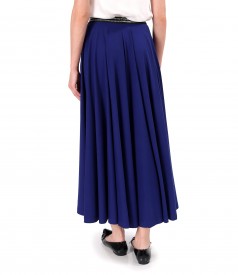 Long skirt made of elastic viscose jersey