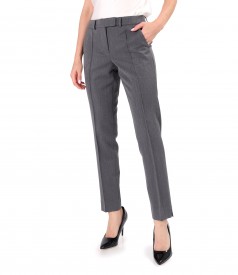 Pants made of elastic fabric with viscose