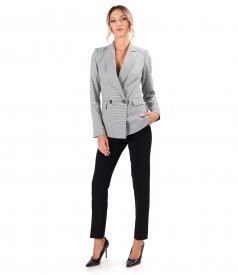 Office jacket made of elastic fabric with viscose