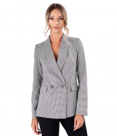 Office jacket made of elastic fabric with viscose