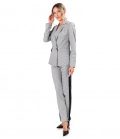 Office jacket made of elastic fabric with viscose