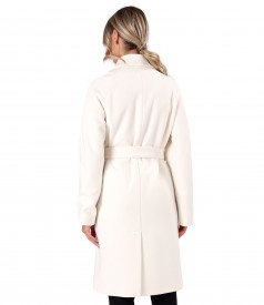 Thick fabric overcoat