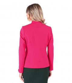 Office jacket made of textured fabric with viscose