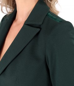 Office jacket made of textured fabric with viscose