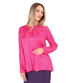 Viscose satin blouse