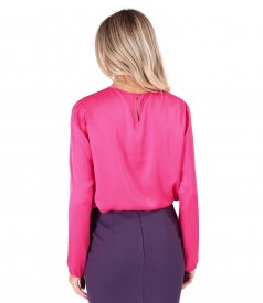 Viscose satin blouse