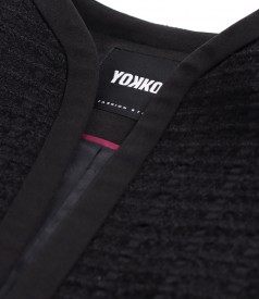 Office jacket made of loops with viscose and cotton