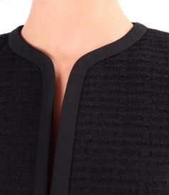 Office jacket made of loops with viscose and cotton
