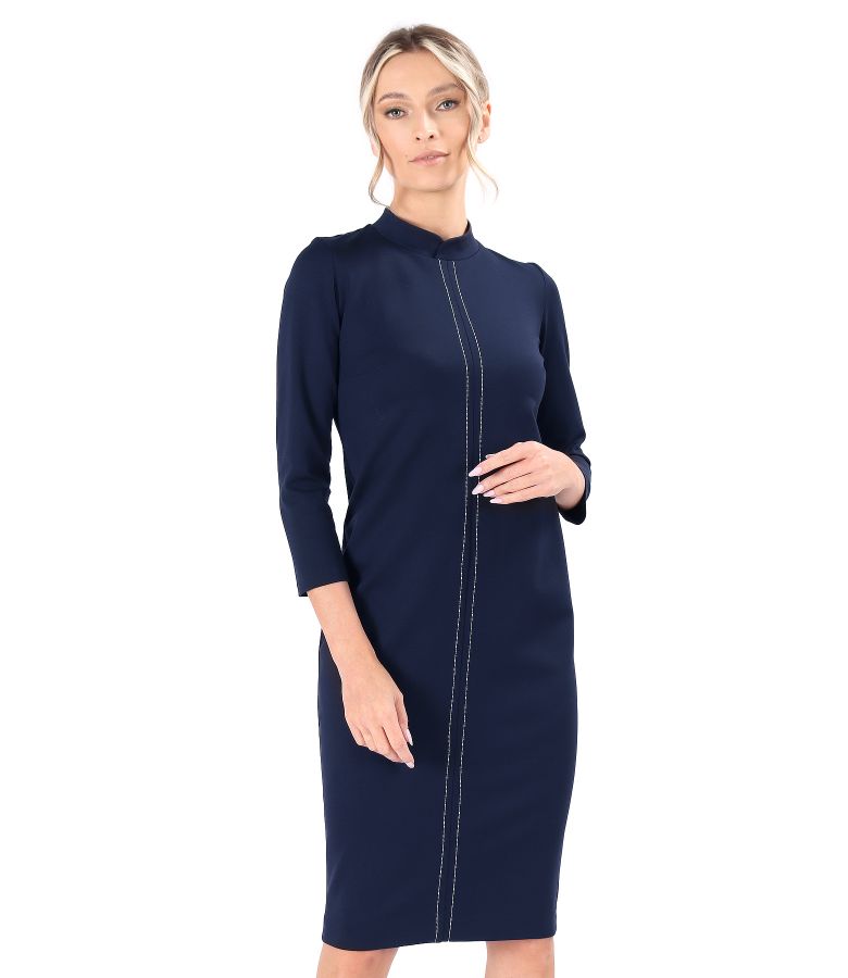 Office dress made of thick elastic jersey