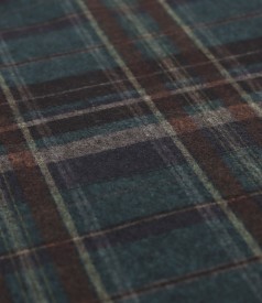 Flared plaid midi skirt