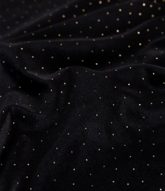 Black elastic velvet dress