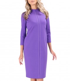 Office dress made of thick elastic jersey