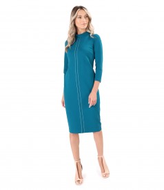 Office dress made of thick elastic jersey