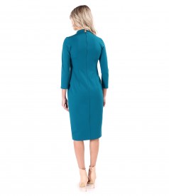 Office dress made of thick elastic jersey