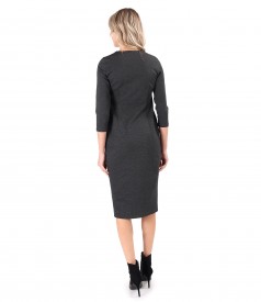 Midi dress made of thick elastic jersey