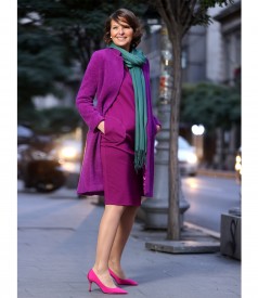 Midi dress made of thick elastic jersey