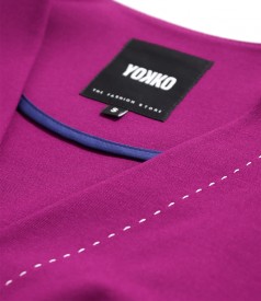 Midi dress made of thick elastic jersey