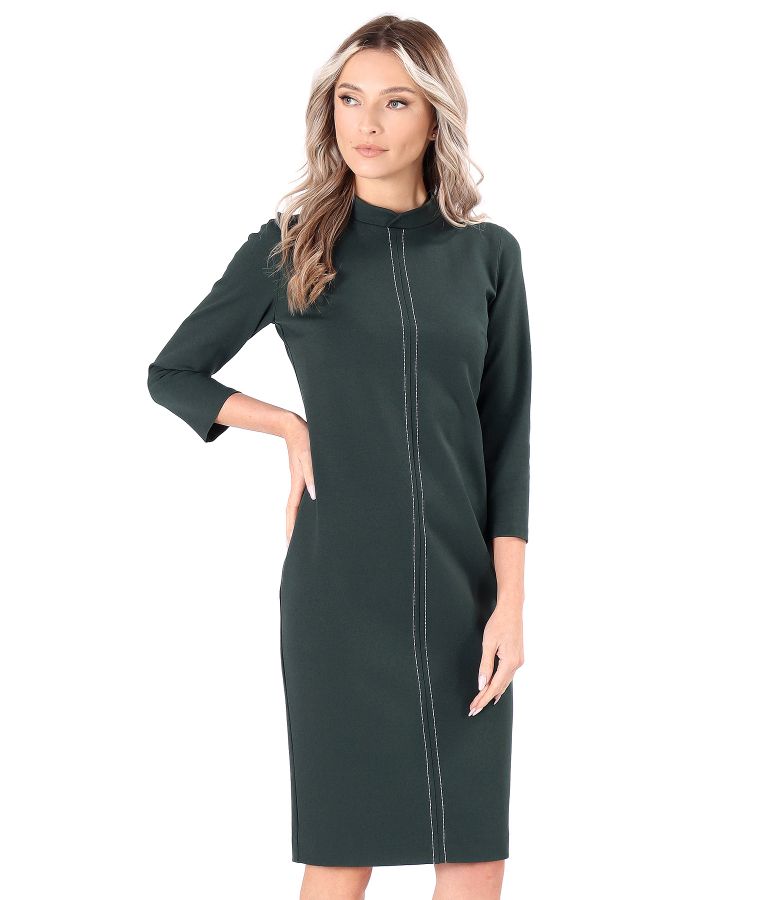 Office dress made of thick elastic jersey