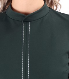 Office dress made of thick elastic jersey