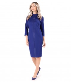 Office dress made of thick elastic jersey