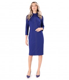 Office dress made of thick elastic jersey