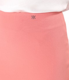 Elastic fabric office skirt