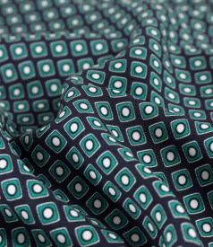 Viscose blouse printed with geometric motifs