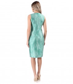 Elegant brocade dress woven with silk