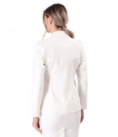 Elastic cotton office jacket