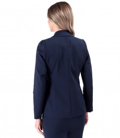 Elastic cotton office jacket