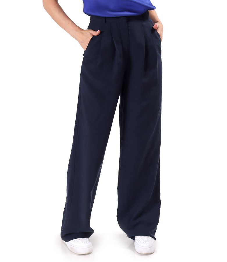 Pants made of tencel and linen