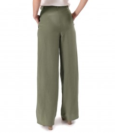 Pants made of tencel and linen