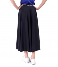 Long skirt made of elastic viscose jersey