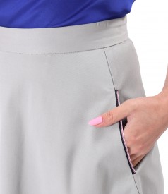 Skirt made of fabric with Tencel and cotton