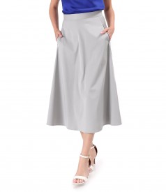 Skirt made of fabric with Tencel and cotton