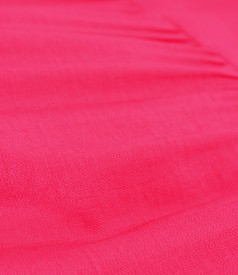 Midi viscose dress with ruffles