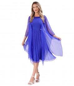 Elegant dress made of natural silk veil