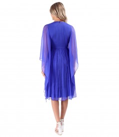 Elegant dress made of natural silk veil