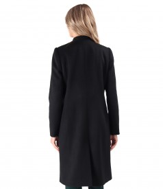 Elegant jacket made of fabric with wool