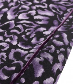 Elegant dress made of thick elastic jersey with animal print