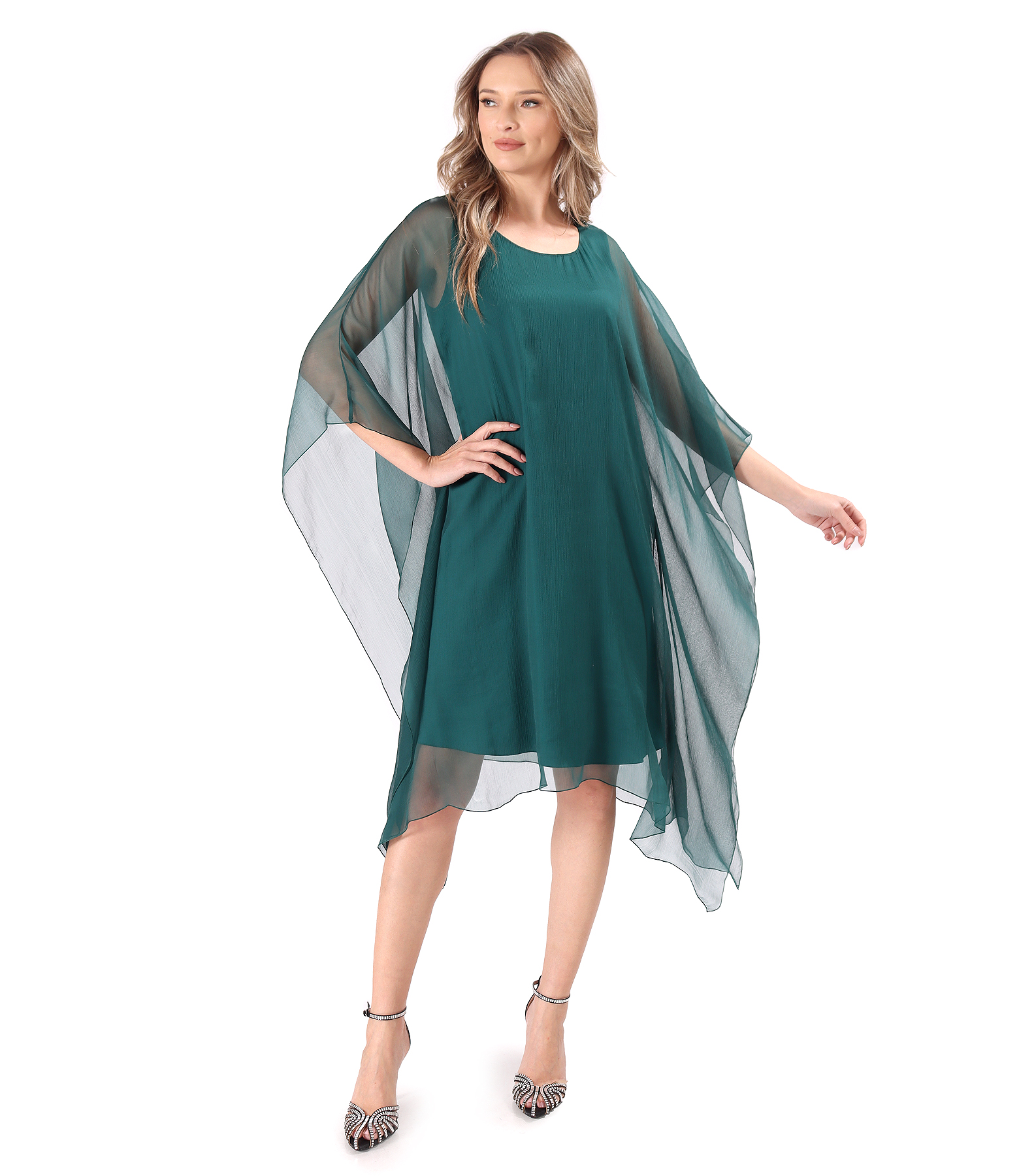 Butterfly dress made of natural silk voile