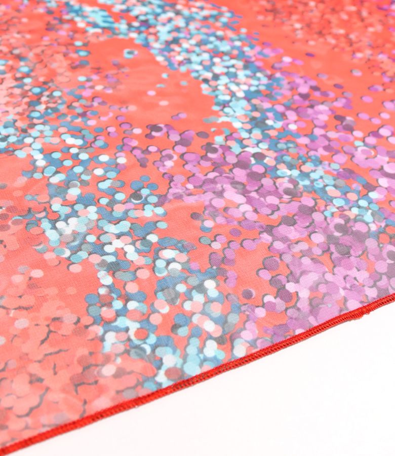 Soft veil scarf digital printed