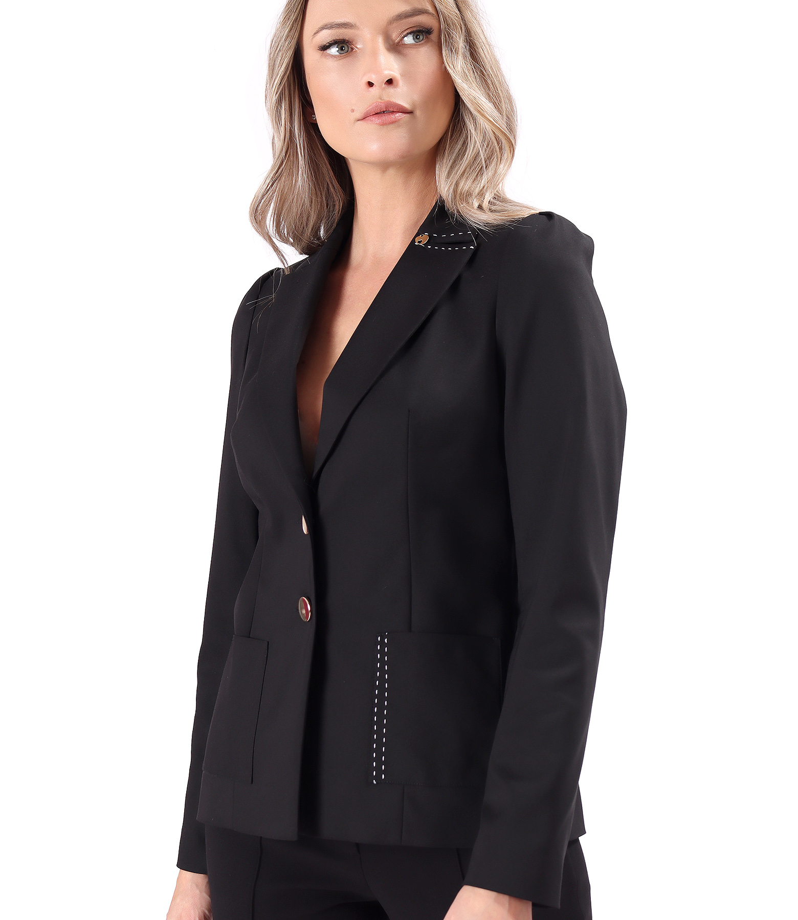 Office jacket in stretch cotton