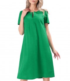 Flared dress made of linen